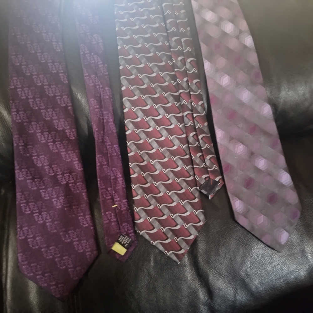 Cubavera Purple And Other Men's Tie Collection